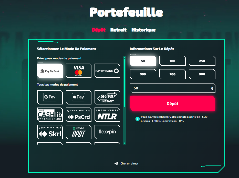 faq casinozer dépot